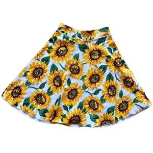 NWOT Home Cooked Karma Sunflower Floral Skirt